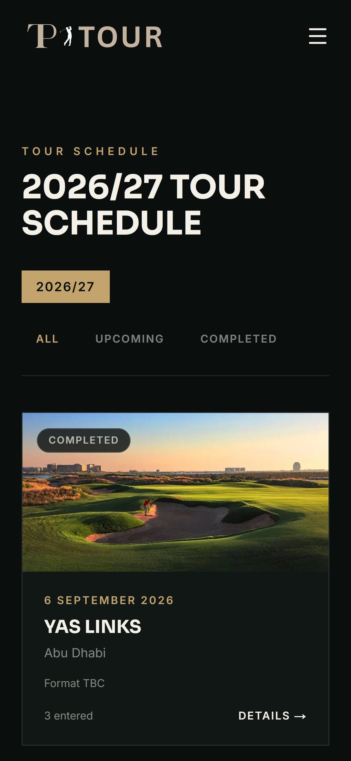TP Tour mobile screenshot